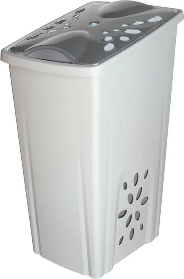 BAMA Kôš na bielizeň Perla, 45 l, biely