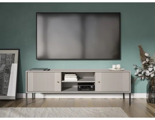 Televízny stolík LUE béžová/čierna