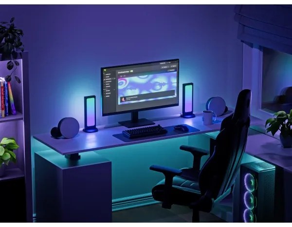 Nanoleaf N7602K00-1LB-LED RGBIC stmievateľná nabíjacia stanica 2700-6500K 5V čie