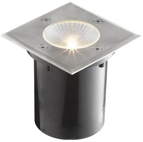 RENDL RIZZ SQ 105 nerez 230V LED 3W 96° IP65 3000K R10436