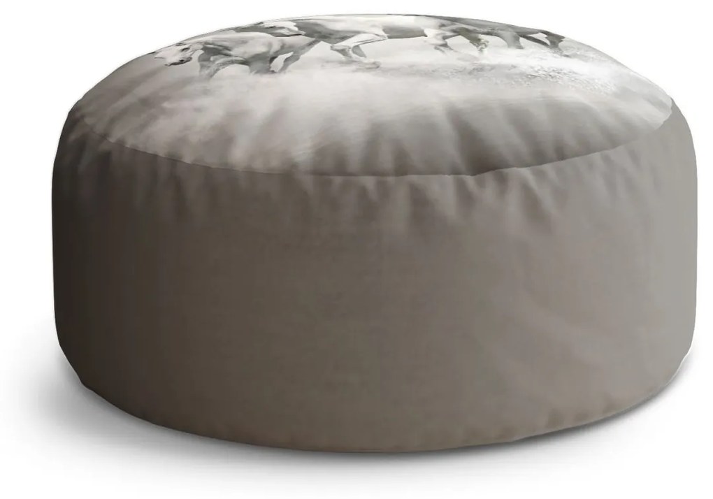 Sablio Taburet Biele kone: 38x48 cm