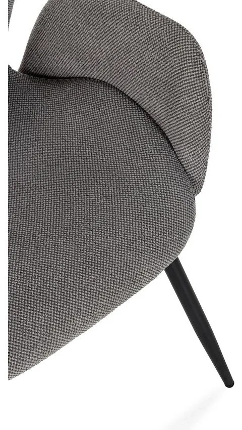 Sivé čalúnené jedálenské kreslá v súprave 2 ks Ansu – Marckeric