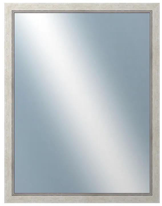 DANTIK - Zrkadlo v rámu, rozmer s rámom 70x90 cm z lišty CARRARA biela (2896)