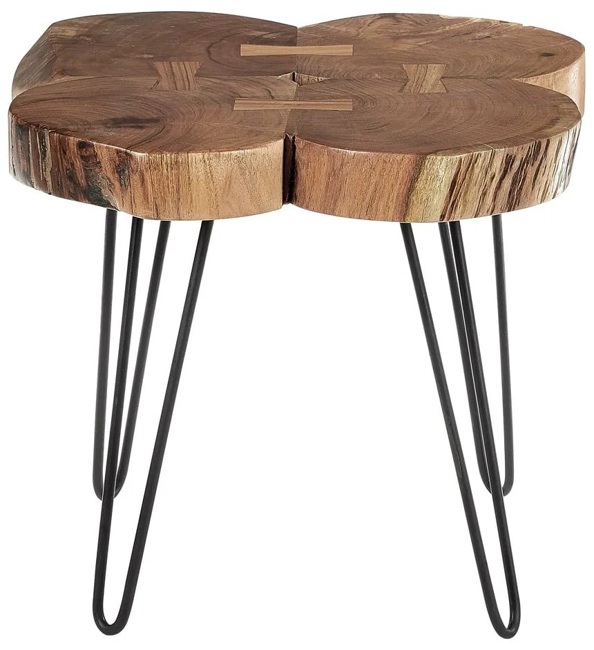 Odkladací stolík s doskou z akácie 50x50 cm Nandri – Premier Housewares