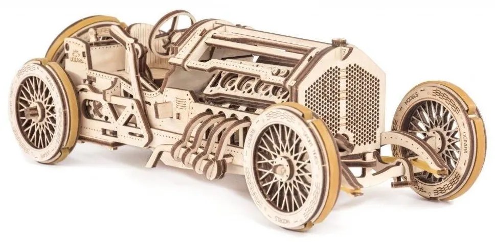 Ugears - 3D drevenené mechanické puzzle U9 Auto Grand Prix