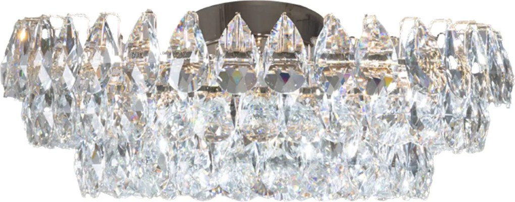 Elegantná lampa napodobňujúca korunu, kryštál zlato do kuchyne nad doskou Barletta