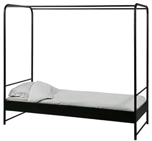 Posteľ bunk 90 x 200 cm čierna MUZZA