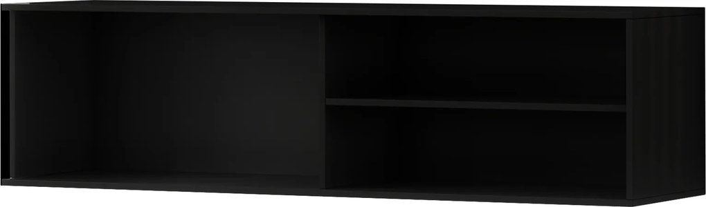 Závěsný TV stolek Meorati 150 cm černý/dub Artisan