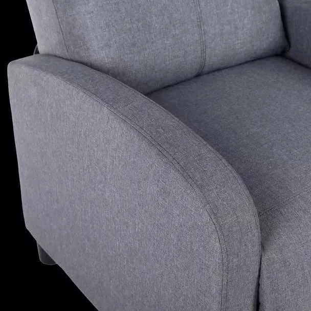 LuxuryForm DESIGN Televízne kreslo RUFO s polohovaním - sivé