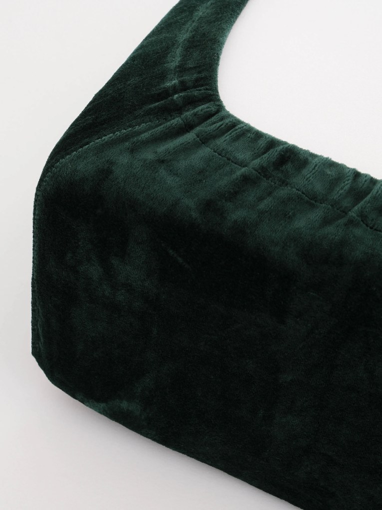 Plachta mikroplyš Deluxe 90 x 200 cm - tmavo zelená