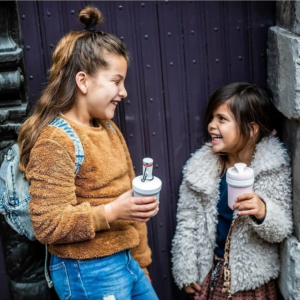 Koziol Fľaša na vodu PLOPP TO GO MINI, 200 ml, sivá