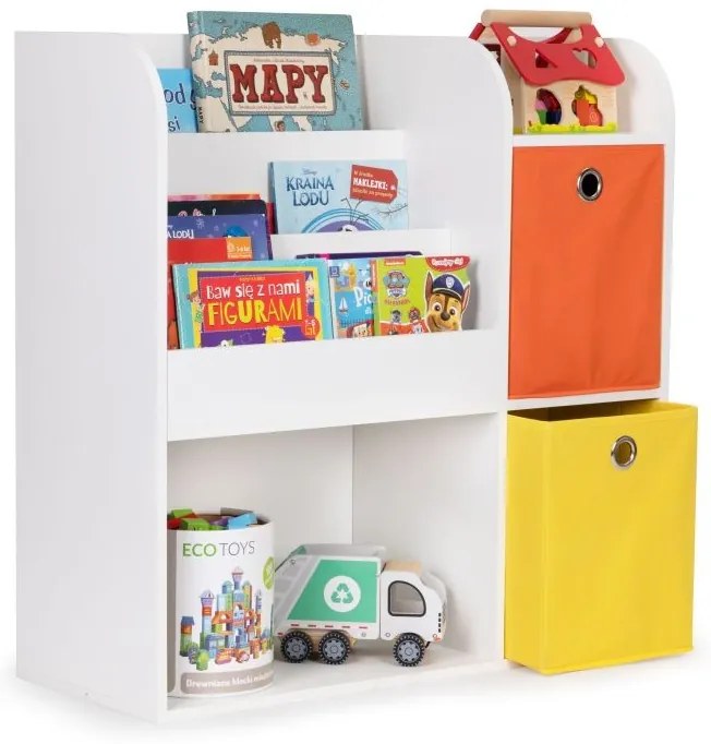 Biely drevený organizer do detskej izby