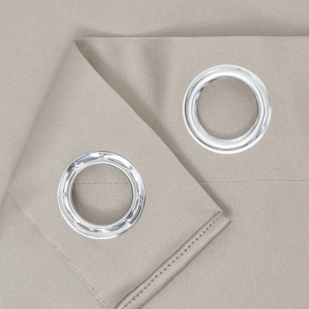 4Home Výhodná sada Zatemňovací záves Cairo béžová, 150 x 250 cm, 2 ks