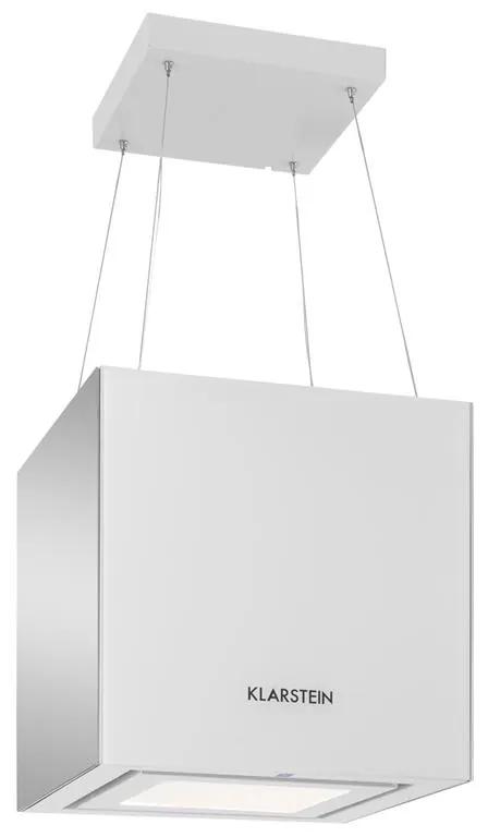 Kronleuchter, 600m³/h, biely, stropný digestor, závesný, LED, sklo, zrkadliace strany