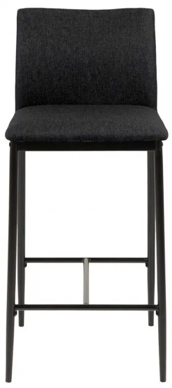 Barová stolička Demina sivá/čierna