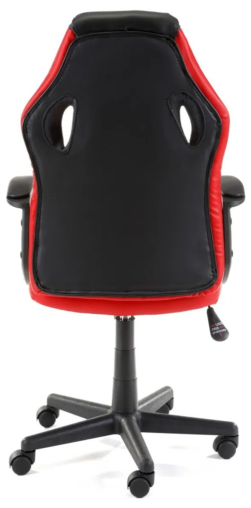 Otočná herná stolička FERO II čierno-červená