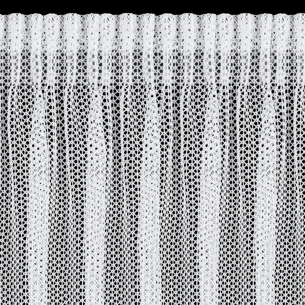 ZÁCLONA NA PÁSKE ALEX, SADA 2KS 140X270 CM BIELA