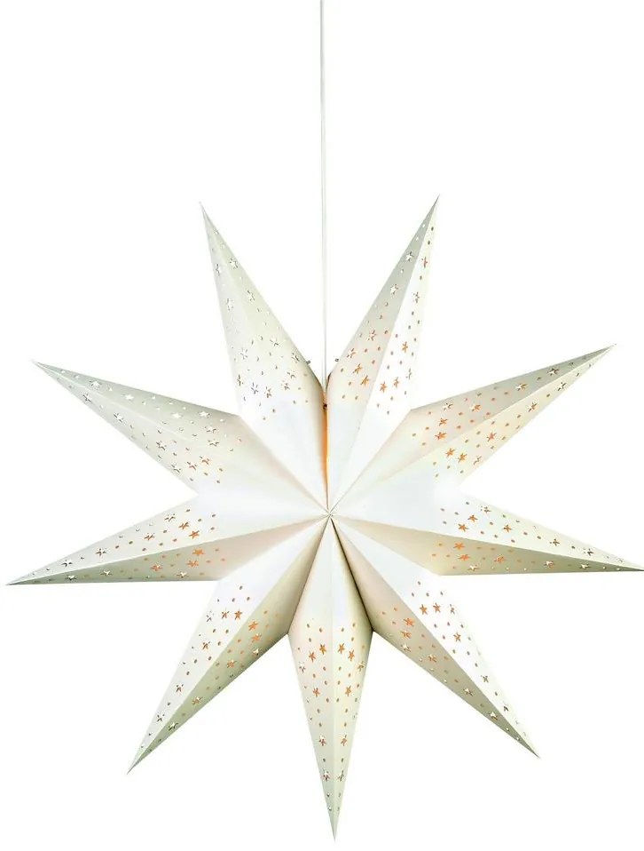 Markslöjd 700320 - Vianočná dekorácia SOLVALLA 1xE14/25W/230V biela 75 cm