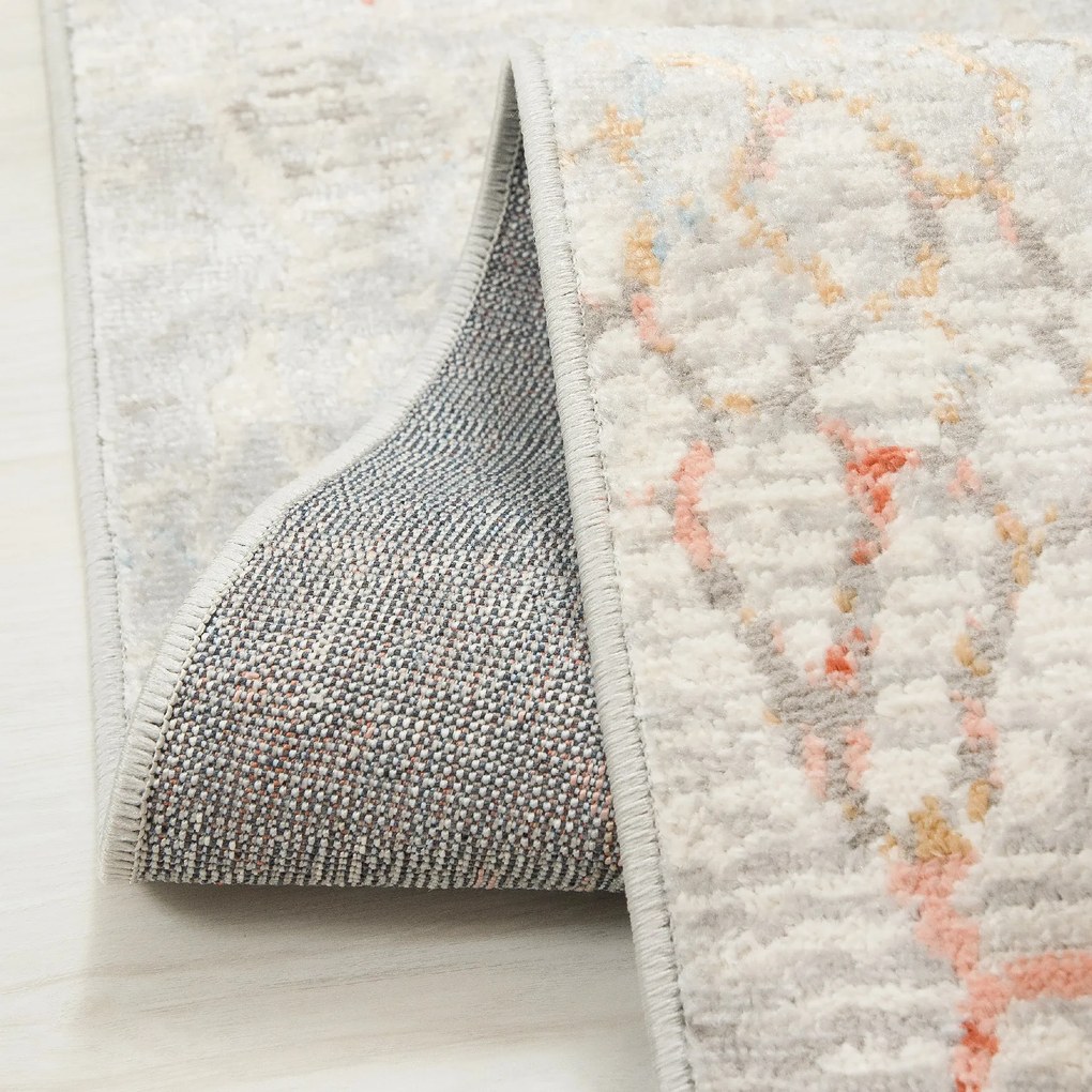 TA Koberec G513C BIELY/LOSOSOVÝ PORTLAND HIK Rozmer: 240x330 cm