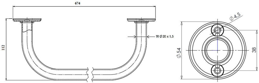 Aqualine Aqualine, Sušiak pevný 60cm, biela, 8011