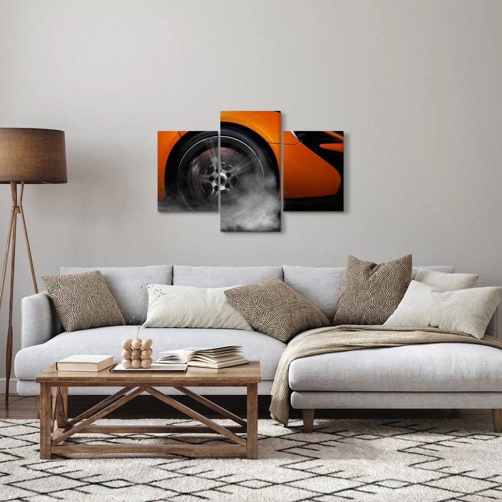 Obraz - Oranžový športiak (90x60 cm)