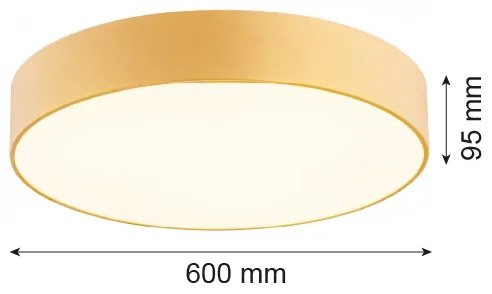 Argon 2081 - Stropné svietidlo DARLING 5xE27/15W/230V pr. 60 cm zlatá