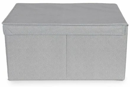 Compactor Skladací úložný kartónový box Wos, 40 x 50 x 25 cm, sivá, L