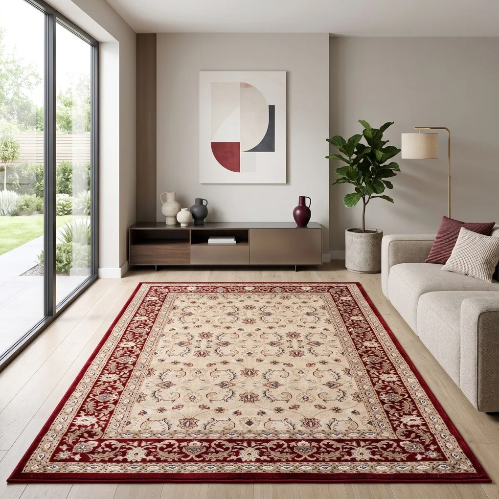 Angel Carpet, Kusový koberec Sultan 21 Red, 80x150, červená, kancelária
