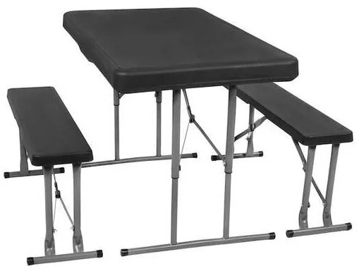 Skladací stôl 105 x 65 x 69 cm s lavicami SPRINGOS GF0097