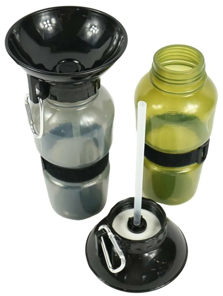 Cestovná fľaša s miskou pre psov 500 ml DOGS - viac farieb Farba: Sivá