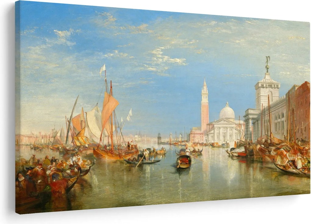Obraz - Joseph Mallord William Turner, Venice the Dogana and San Giorgio Maggiore, reprodukcia (90x60 cm)