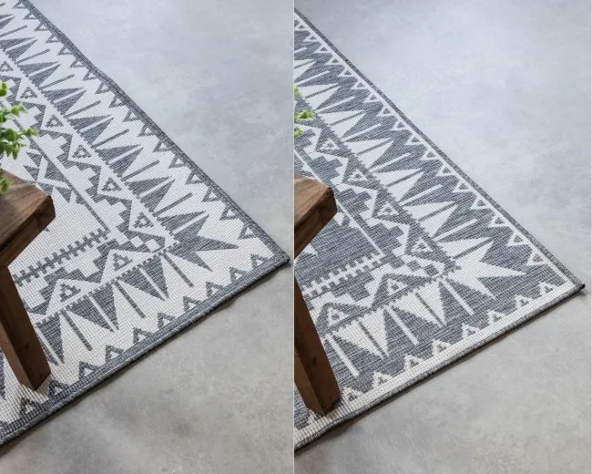 Obojstranný koberec Elle Decoration GEMINI Dynamic strieborný