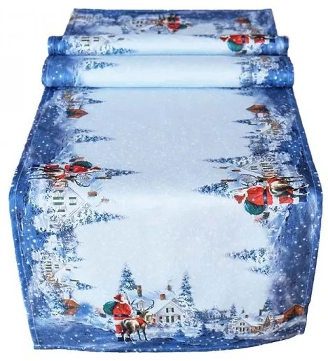 Obrus Vianočná krajina 40x140 cm