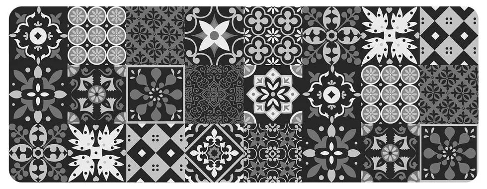 Čierny behúň z PVC 45x120 cm Salou – douceur d'intérieur