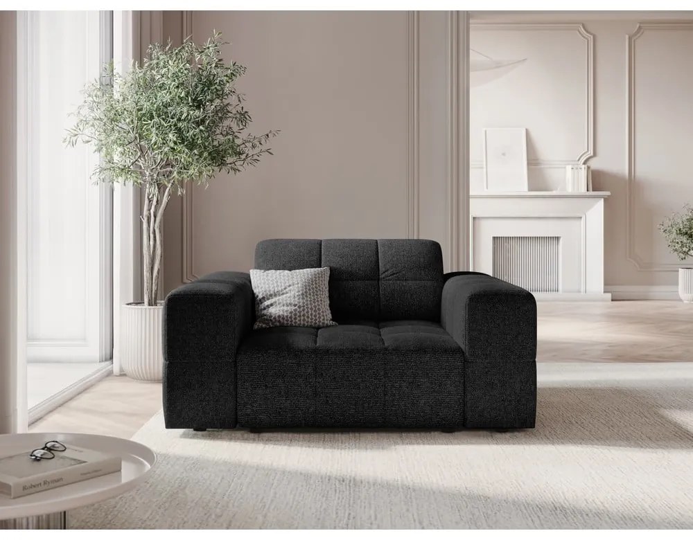 Antracitové kreslo Chicago – Cosmopolitan Design