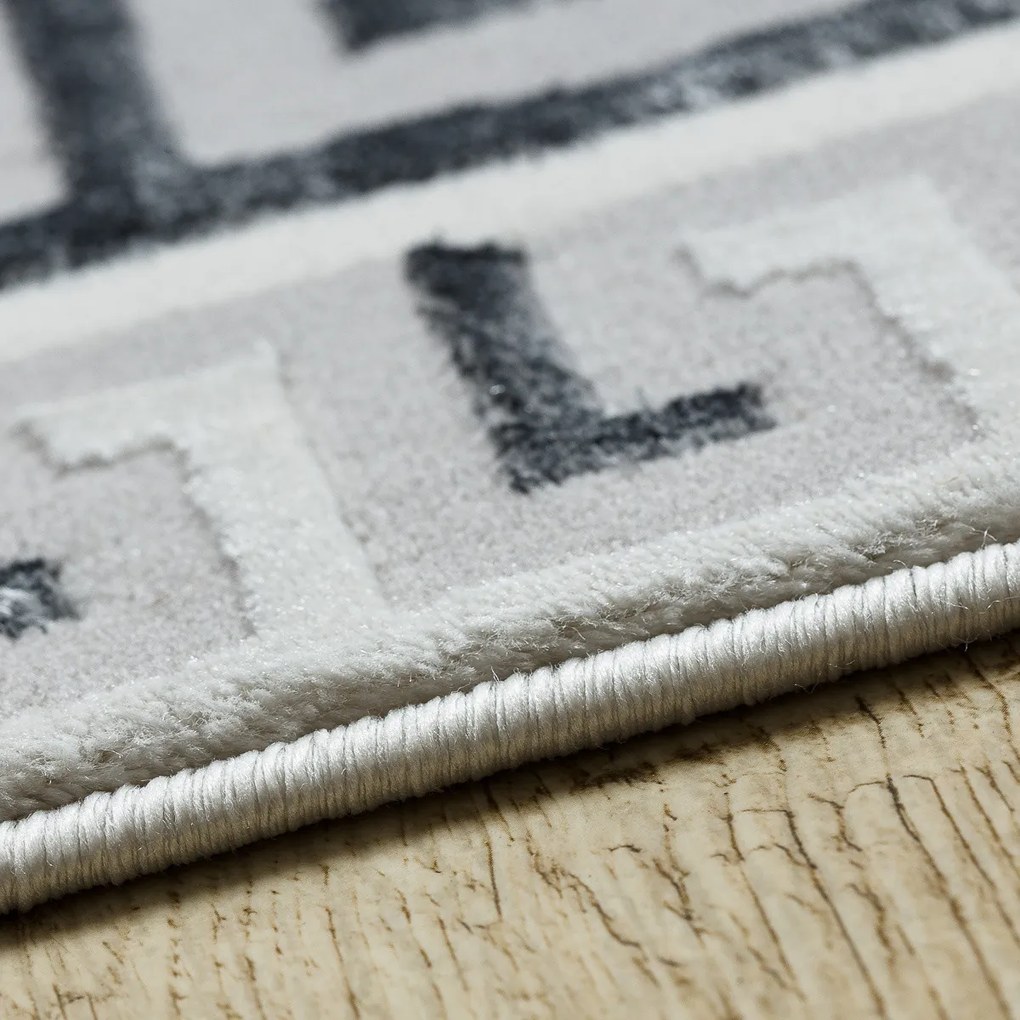 Dywany Łuszczów, Kusový koberec Allure 1960 white/grey, 240x330, šedá, kancelária