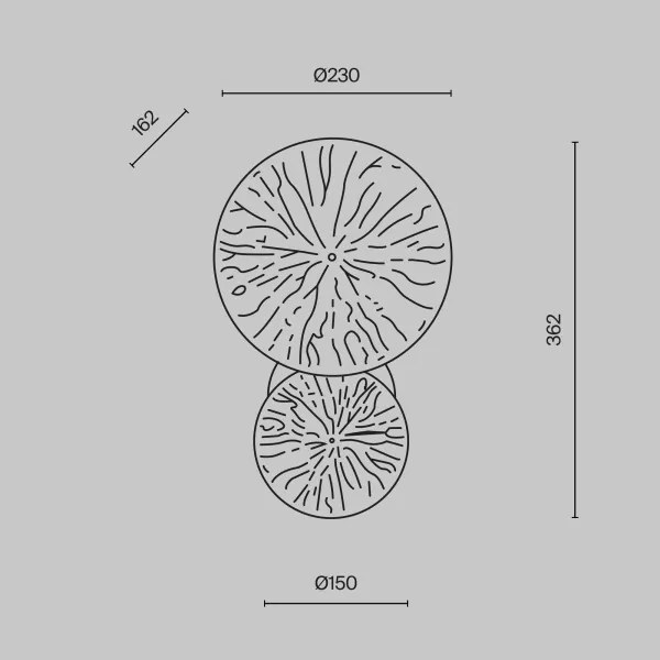 Maytoni MOD082WL-01G - Nástenné svietidlo LOVETANN 1xE14/40W/230V zlatá