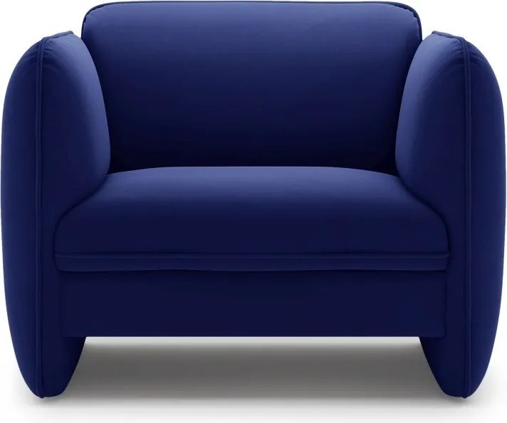 Modré zamatové kreslo Georgia – Micadoni