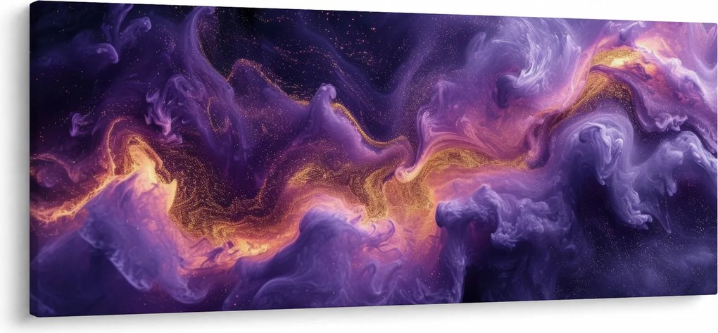 Obraz - Fialová hmlovina (120x50 cm)