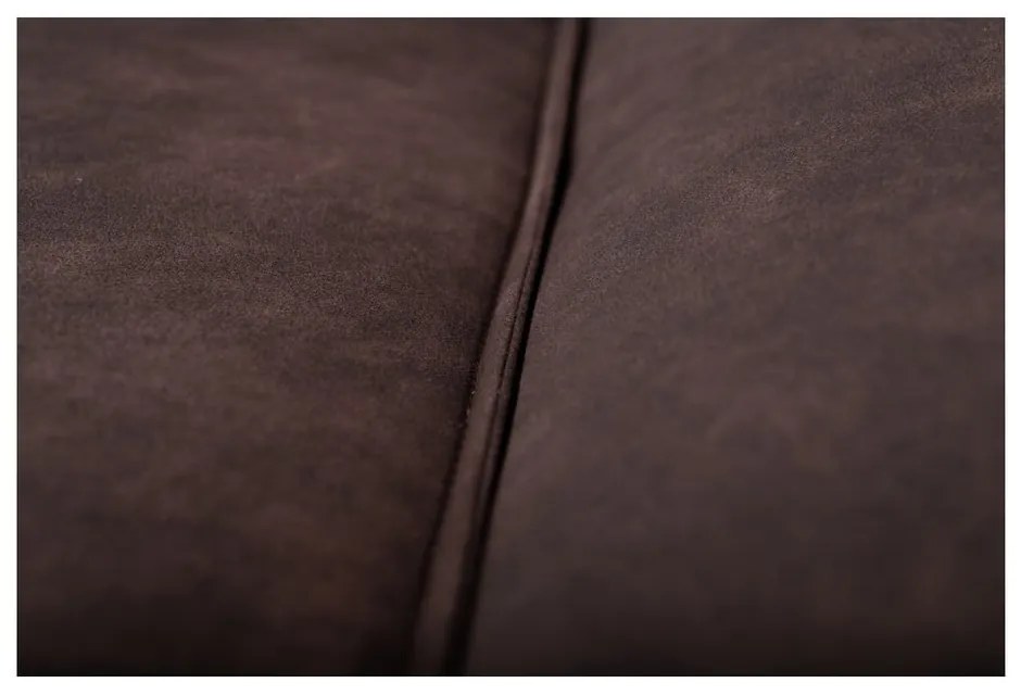 Hnedá pohovka z imitácie kože 224 cm Copenhagen – Scandic