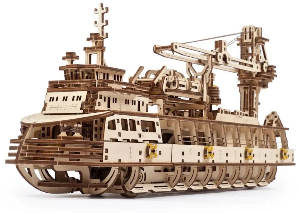 Ugears 3D puzzle Research Vessel – Výskumné plavidlo 575 ks