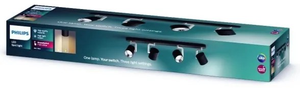 Philips 50674/30/P0 - LED Stmievateľné bodové svietidlo BYRL 4xLED/4.5W/230V