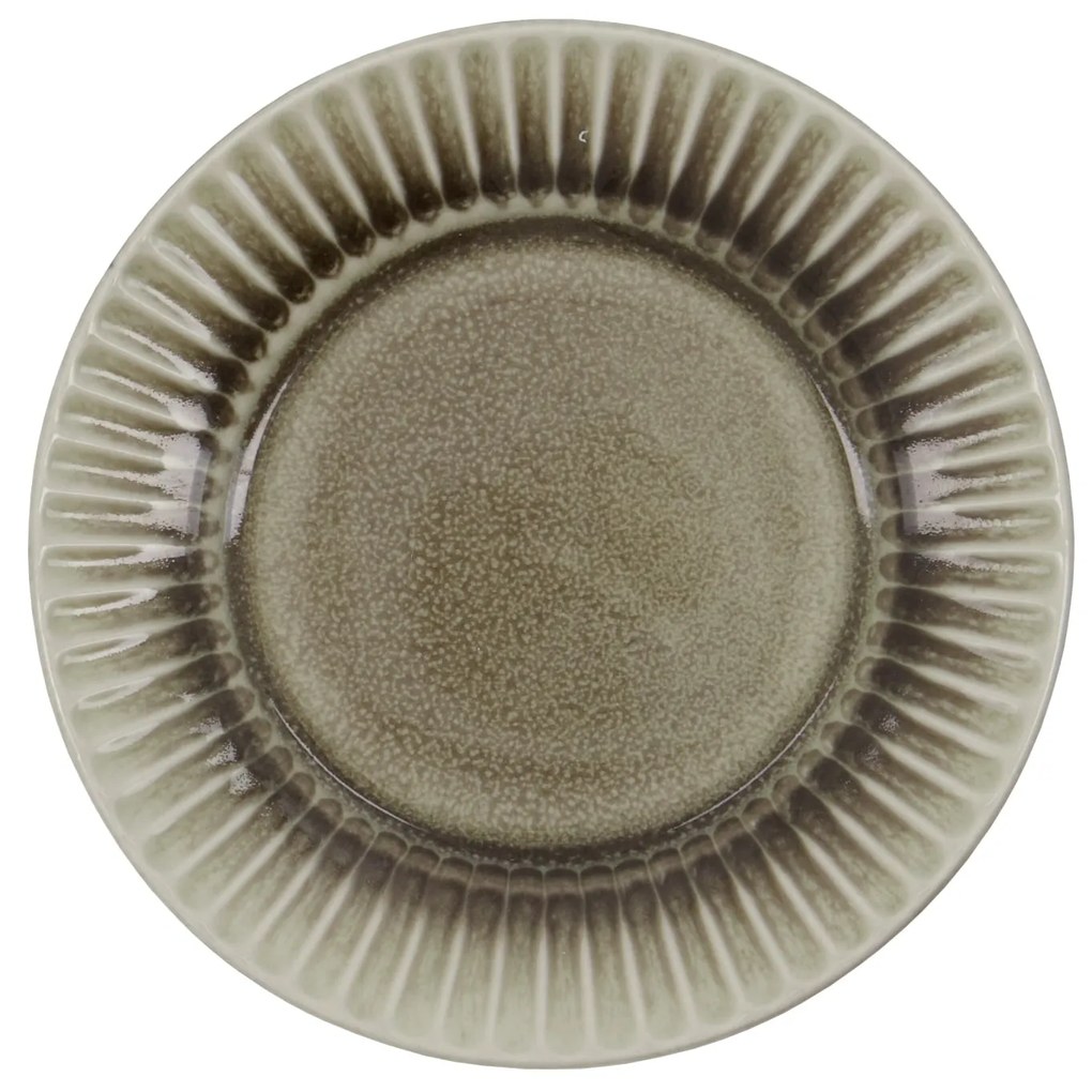 House Doctor Kameninový dezertný tanier Pleat Ø 16 cm