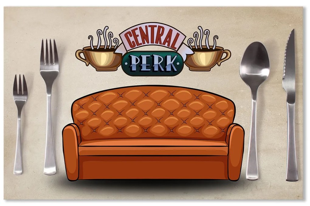 Sablio Prestieranie Seriál Priatelia CENTRAL PERK Gauč: 40x30cm
