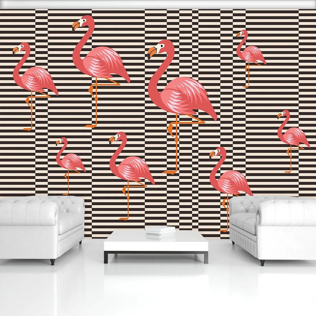 Fototapeta - Plameniak (254x184 cm)
