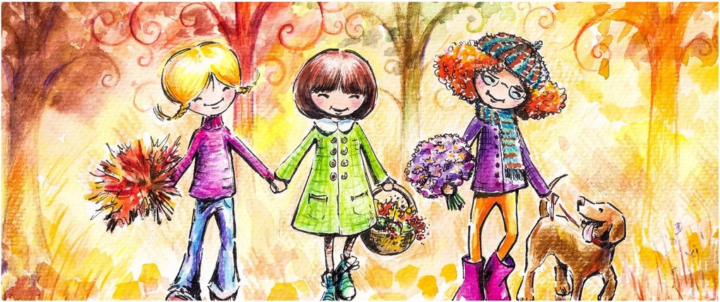 Obraz - Priateľstvo (120x50 cm)