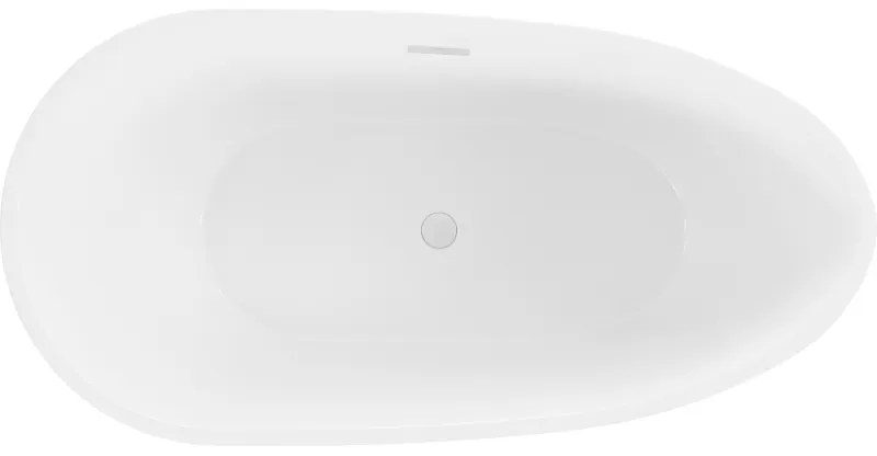 Mexen Eos, voľne stojaca vaňa 150 x 75 cm, biela, biely prepad, 52471507500-20