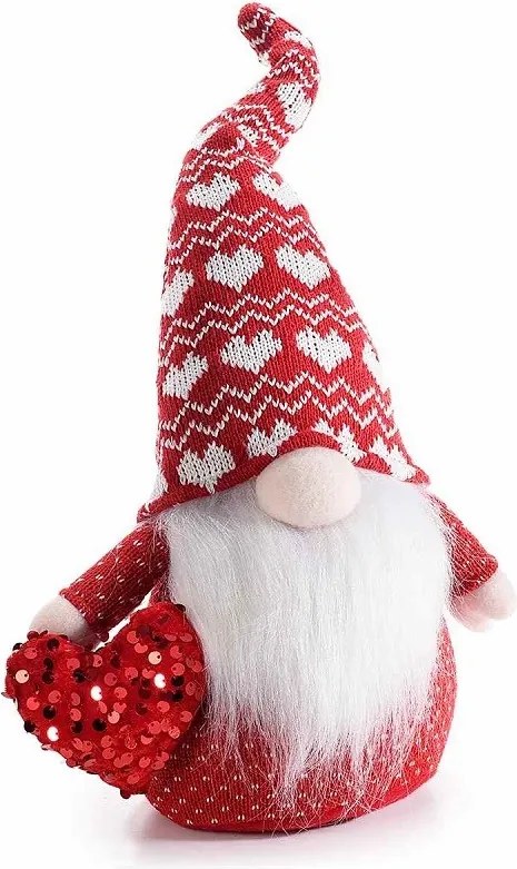 Škriatok lásky s pletenou čiapkou 35 cm
