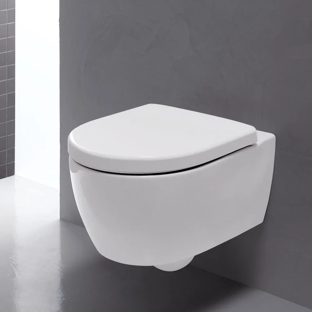 GEBERIT iCon WC sedátko s automatickým pozvoľným sklápaním - Softclose, z Duroplastu, biela, 574130000