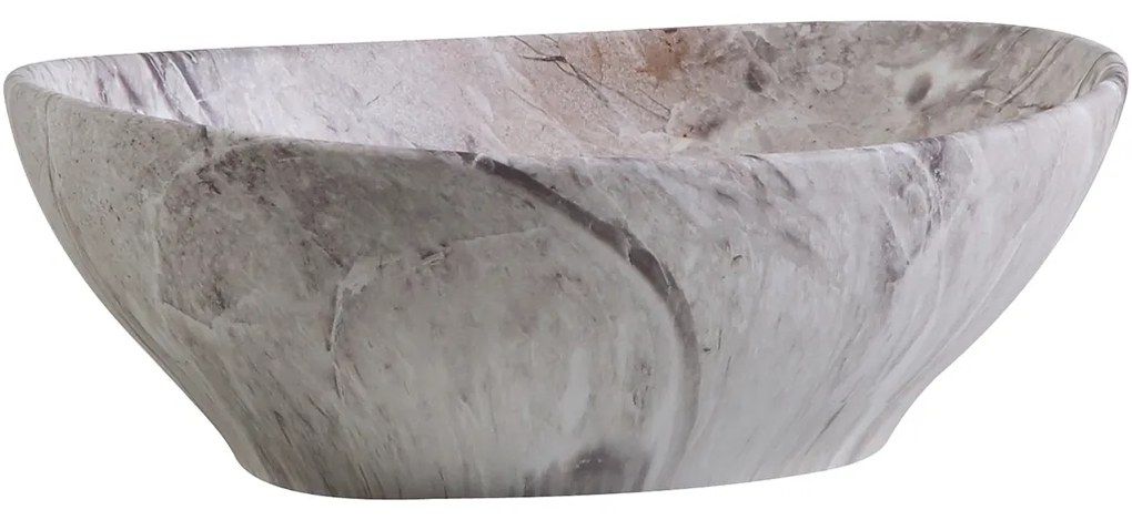 Cerano Marbelo, keramické umývadlo na dosku 41x33 cm, imitácia mramoru, CER-CER-477005